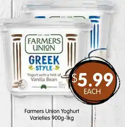 Spudshed Farmers Union Yoghurt Varieties offer