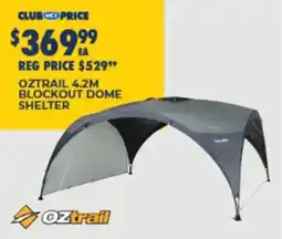 BCF Oztrail 4.2m Blockout Dome Shelter offer