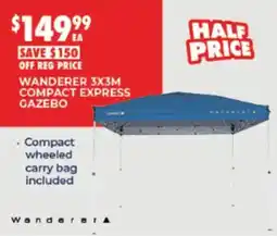 BCF Wanderer 3x3m Compact Express Gazebo offer