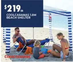 BCF CoolCabanas 1.8M Beach Shelter offer