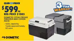 BCF Dometic CFF45 Fridge Freezer and Cover Pack offer