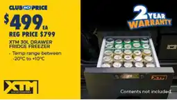 BCF Xtm 30l drawer fridge freezer offer