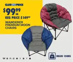 BCF Wanderer Premium Moon Chairs offer