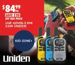 BCF UHF ADV05-3 3PK 0.5W Uniden offer