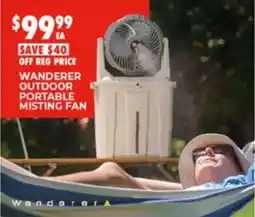 BCF Wanderer Outdoor Portable Misting Fan offer