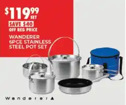 BCF Wanderer 6PCE Stainless Steel Pot Set offer