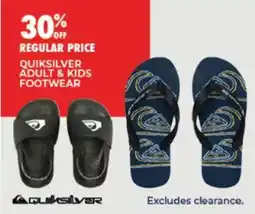 BCF Quiksilver adult & kids footwear offer