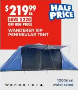 BCF Wanderer 10P Peninsular Tent offer