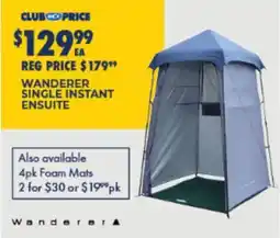 BCF Wanderer Single Instant Ensuite offer
