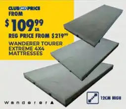 BCF Wanderer Tourer Extreme 4x4 Mattresses offer