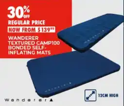 BCF Wanderer Textured Camp100 Bonded Self-Inflating Mats offer