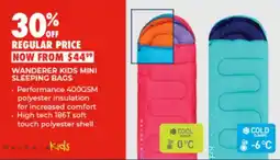 BCF Wanderer Kids Mini Sleeping Bags offer