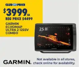 BCF Garmin Echomap Ultra 2 125SV Combo offer