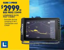 BCF Lowrance Elite FS12" Combo offer