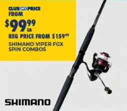 BCF Shimano Viper FGX Spin Combos offer