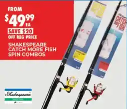 BCF Shakespeare Catch More Fish Spin Combos offer