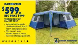 BCF Wanderer 12P Manor Tent offer