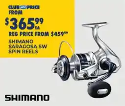 BCF Shimano Saragosa SW Spin Reels offer