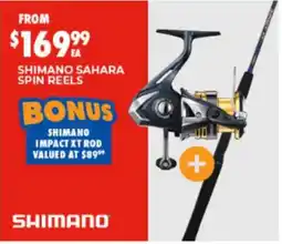 BCF Shimano Sahara Spin Reels offer
