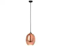 Moravian Glass Pendant Light, Copper