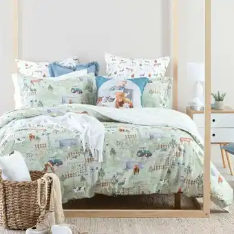 Pillow Talk Kids Farm Quilt Cover Set by Pillow Talk offer