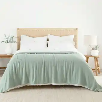Pillow Talk Softer Than Silk Cotton Bamboo Blend Blanket by Habitat offer