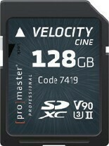 Camera House ProMaster SDXC Velocity CINE 128GB Memory Card offer