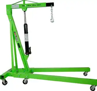 Autobarn Extreme Garage Neon Green Folding Engine Crane 1000KG offer