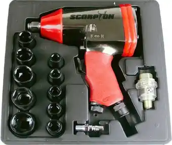 Scorpion Air Impact Wrench 1/2” Rattle Gun Kit