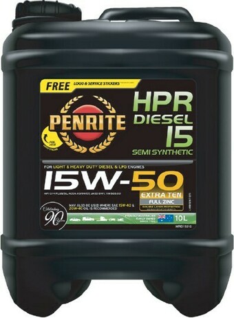 Autobarn Penrite HPR Diesel 15 15W50 10LT offer