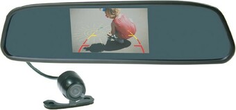 Gator 4.3” Clip on Rearview Mirror with Reverse Monitor & Camera Kit