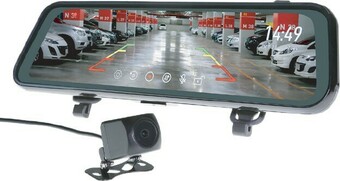 Autobarn Gator 9” Clip on Rearview Mirror with Reverse & Live Stream Camera Included offer