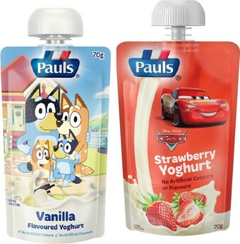 IGA Pauls Squeezie Yoghurt 70g Selected Varieties offer