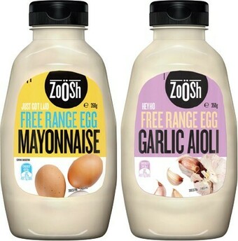 IGA Zoosh Mayonnaise, Tartare or Aioli 350g offer
