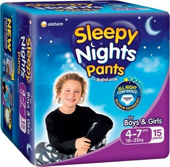 IGA BabyLove Sleepy Nights Pants 4-7 Years 15 Pack offer