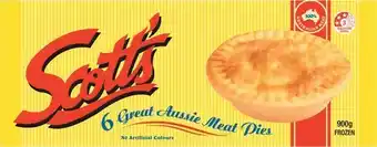 IGA Scott's Meat Pies 6 Pack offer