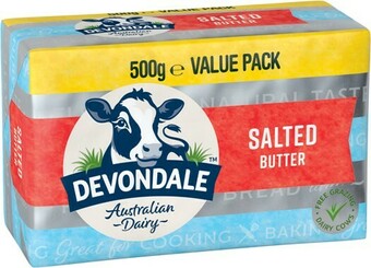 IGA Devondale Salted or Unsalted Butter Value Pack 500g offer