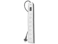 Officeworks Belkin Surgemaster 6-Outlet Surge Protector with 2m Cord offer