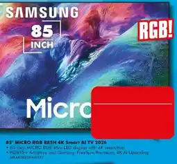 The Good Guys SAMSUNG 85" MICRO RGB R85H 4K Smart Al TV 2026 offer