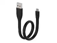 Officeworks Comsol Micro USB Cable Silicone 25cm Black offer