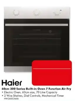 The Good Guys Haier 60cm 300 Series Built-in Oven 7 Function Air Fry offer