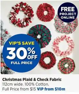 Spotlight Christmas Plaid & Check Fabric offer
