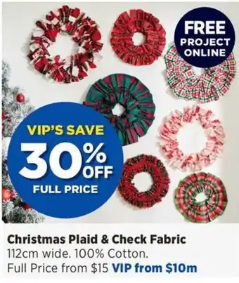 Christmas Plaid & Check Fabric