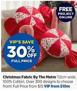Spotlight Christmas Fabric By The Metre offer
