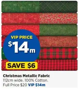 Spotlight Christmas Metallic Fabric offer