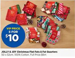 Spotlight Jolly & Joy Christmas Flat Fats & Fat Quarters offer