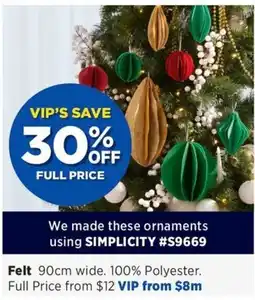 Spotlight Simplicity Ornaments offer
