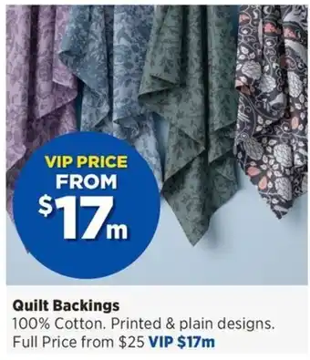 Quilt Backings