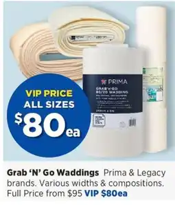 Spotlight Grab 'N' Go Waddings Prima & Legacy brands offer