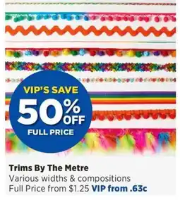 Spotlight Trims By The Metre offer